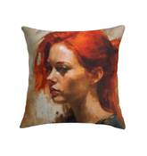 Elegant indoor pillow featuring unique Soulful Brushwork design.